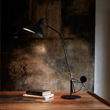 Modern Mantis Arm Table Lamp Minimalist Black Metal Desk Light for Living Room