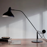 Modern Mantis Arm Table Lamp Minimalist Black Metal Desk Light for Living Room
