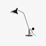 Modern Mantis Arm Table Lamp Minimalist Black Metal Desk Light for Living Room
