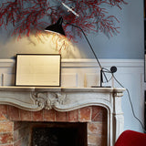 Modern Mantis Arm Table Lamp Minimalist Black Metal Desk Light for Living Room