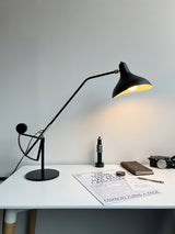 Modern Mantis Arm Table Lamp Minimalist Black Metal Desk Light for Living Room