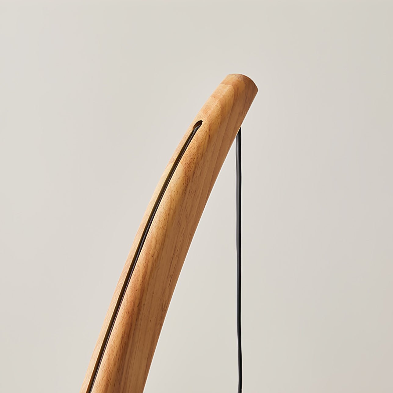 Mantis Wood Sculptural Floor Lamp with Silk Shade for Modern Ambient Living Room Lighting
