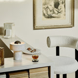 Modern Marble Aura LED Table Lamp for Nightstand and Living Room Ambient Lighting