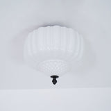 Marlo Contemporary Metal and Glass Flush Mount Ceiling Light for Modern Interiors