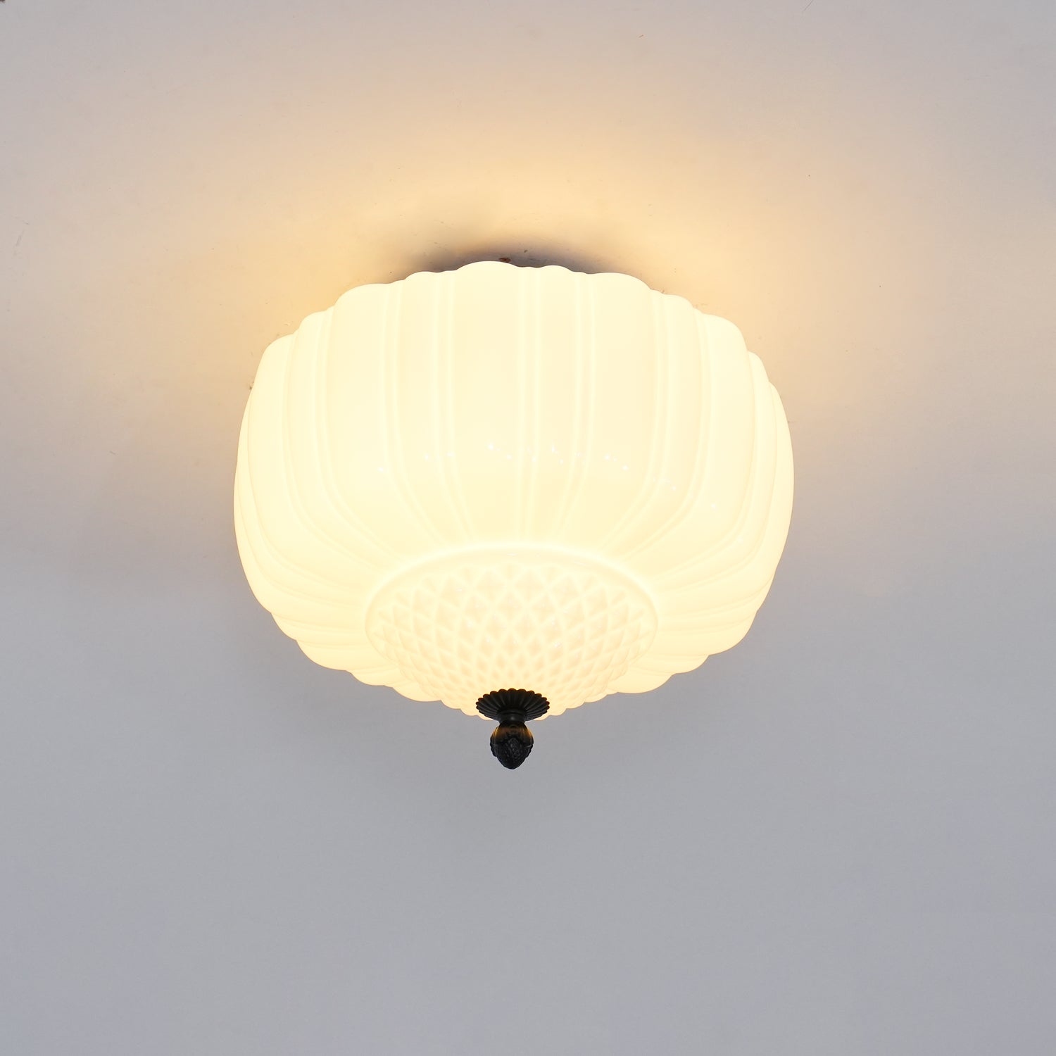 Marlo Contemporary Metal and Glass Flush Mount Ceiling Light for Modern Interiors