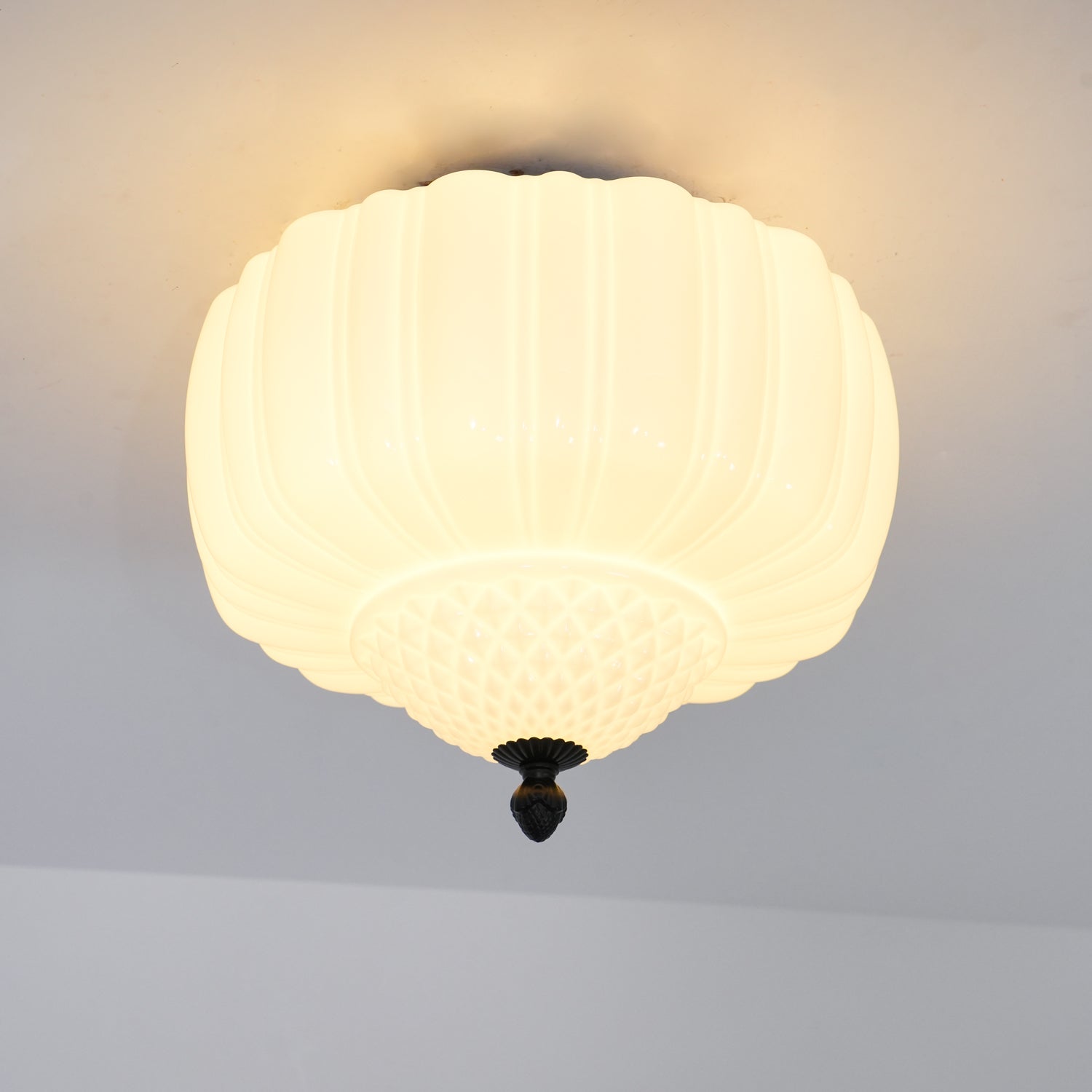 Marlo Contemporary Metal and Glass Flush Mount Ceiling Light for Modern Interiors