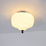 Marlo Contemporary Metal and Glass Flush Mount Ceiling Light for Modern Interiors