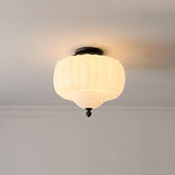 Marlo Contemporary Metal and Glass Flush Mount Ceiling Light for Modern Interiors
