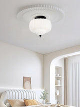 Marlo Contemporary Metal and Glass Flush Mount Ceiling Light for Modern Interiors