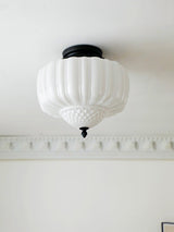 Marlo Contemporary Metal and Glass Flush Mount Ceiling Light for Modern Interiors