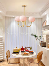 modern-marshmallow-pink-glass-pendant-light-gold-finish-ceiling-chandelier-lighting