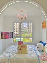 modern-marshmallow-pink-glass-pendant-light-gold-finish-ceiling-chandelier-lighting
