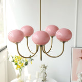 modern-marshmallow-pink-glass-pendant-light-gold-finish-ceiling-chandelier-lighting