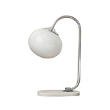 Elegant Geometric Table Lamp with Pink Glass Shade and Marble Base Gold Finish