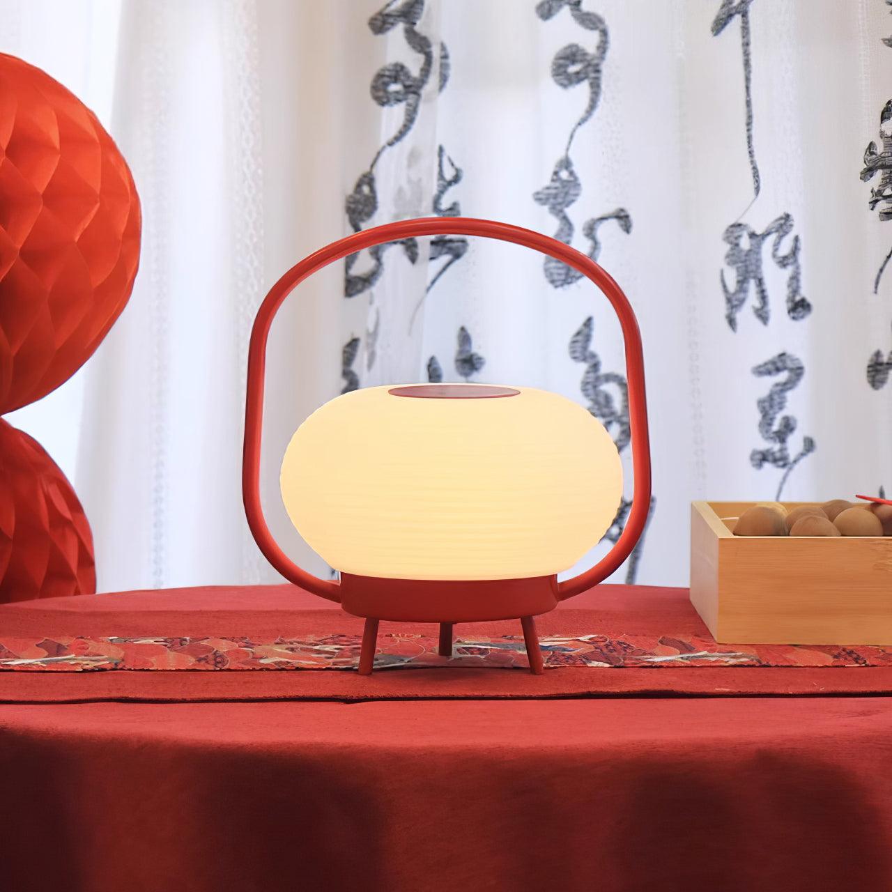 Portable LED Table Lamp with Built in Battery Cordless Retro Accent Lighting for Indoors