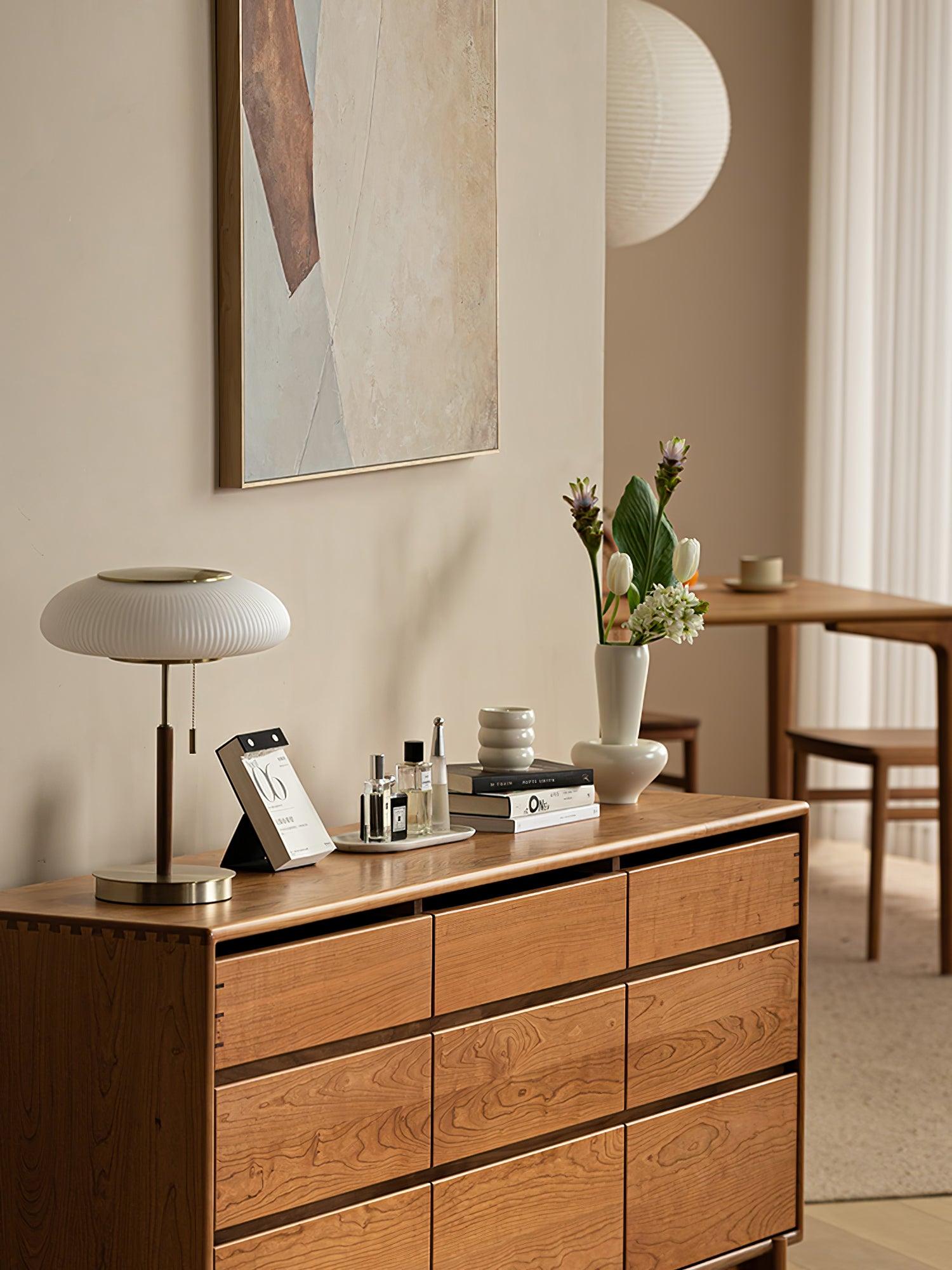 Modern Matsutake Mushroom Task Lamp Elegant Gold and White Glass Table Light for Bedside and Office