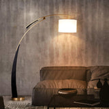 Elegant Arc Floor Lamp Large Curved Standing Light for Sofa and Dining Areas