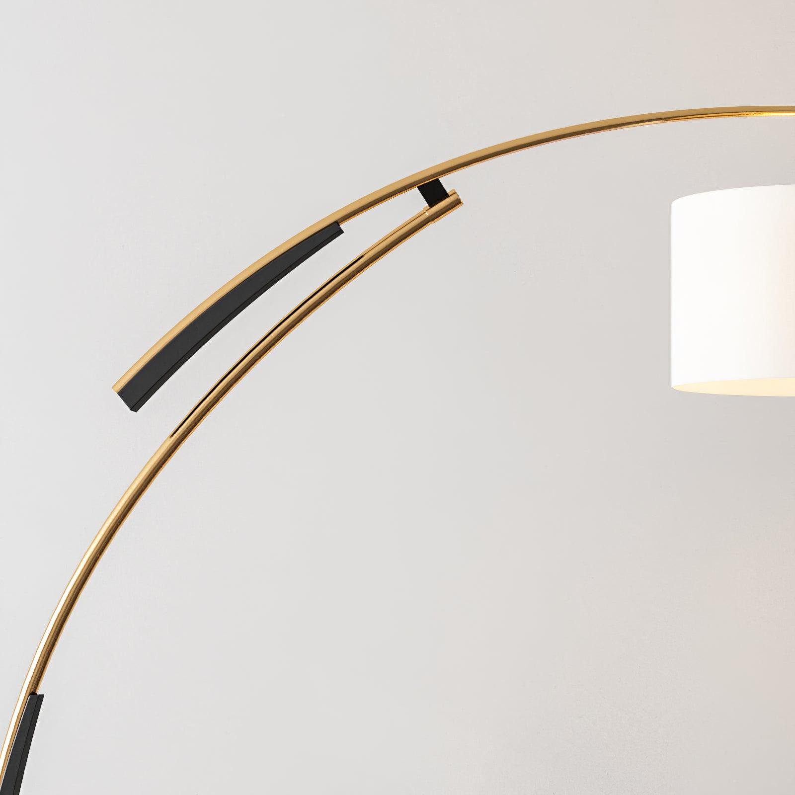 Elegant Arc Floor Lamp Large Curved Standing Light for Sofa and Dining Areas