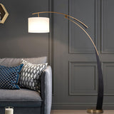 Elegant Arc Floor Lamp Large Curved Standing Light for Sofa and Dining Areas