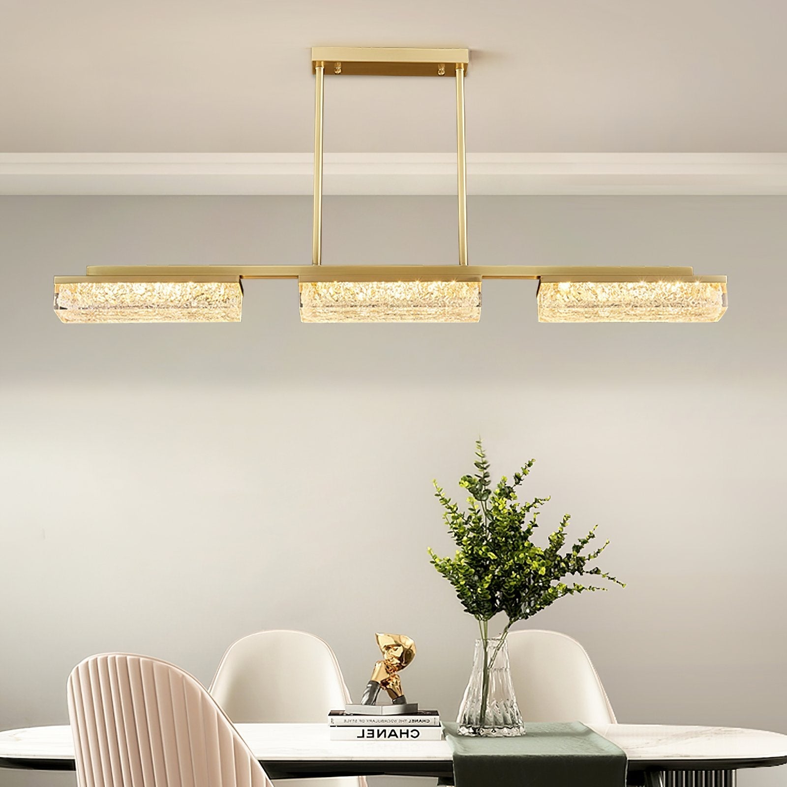 modern-gold-brass-pendant-light-with-resin-shades-and-three-color-led-light