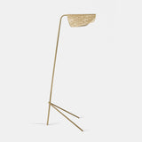 Modern Mediterranea Perforated Gold Metal LED Floor Lamp for Reading and Interior Lighting