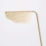 Modern Mediterranea Perforated Gold Metal LED Floor Lamp for Reading and Interior Lighting