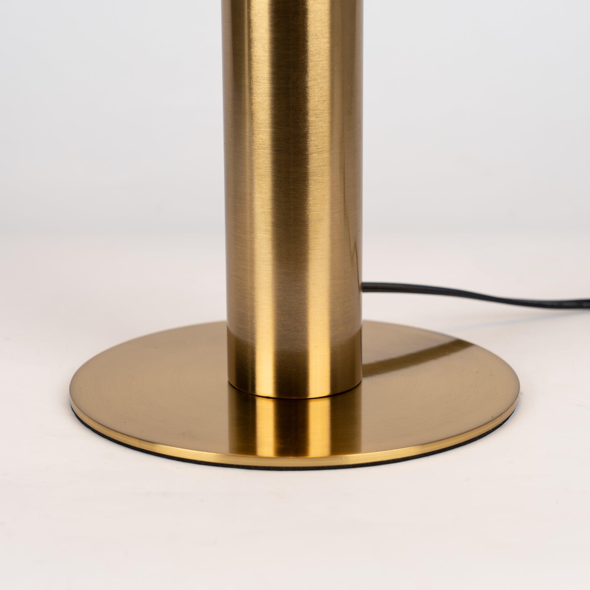 Contemporary Alabaster Stone Table Lamp with Bronze Finish for Luxury Bedroom and Office Lighting