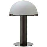 Contemporary Alabaster Stone Table Lamp with Bronze Finish for Luxury Bedroom and Office Lighting