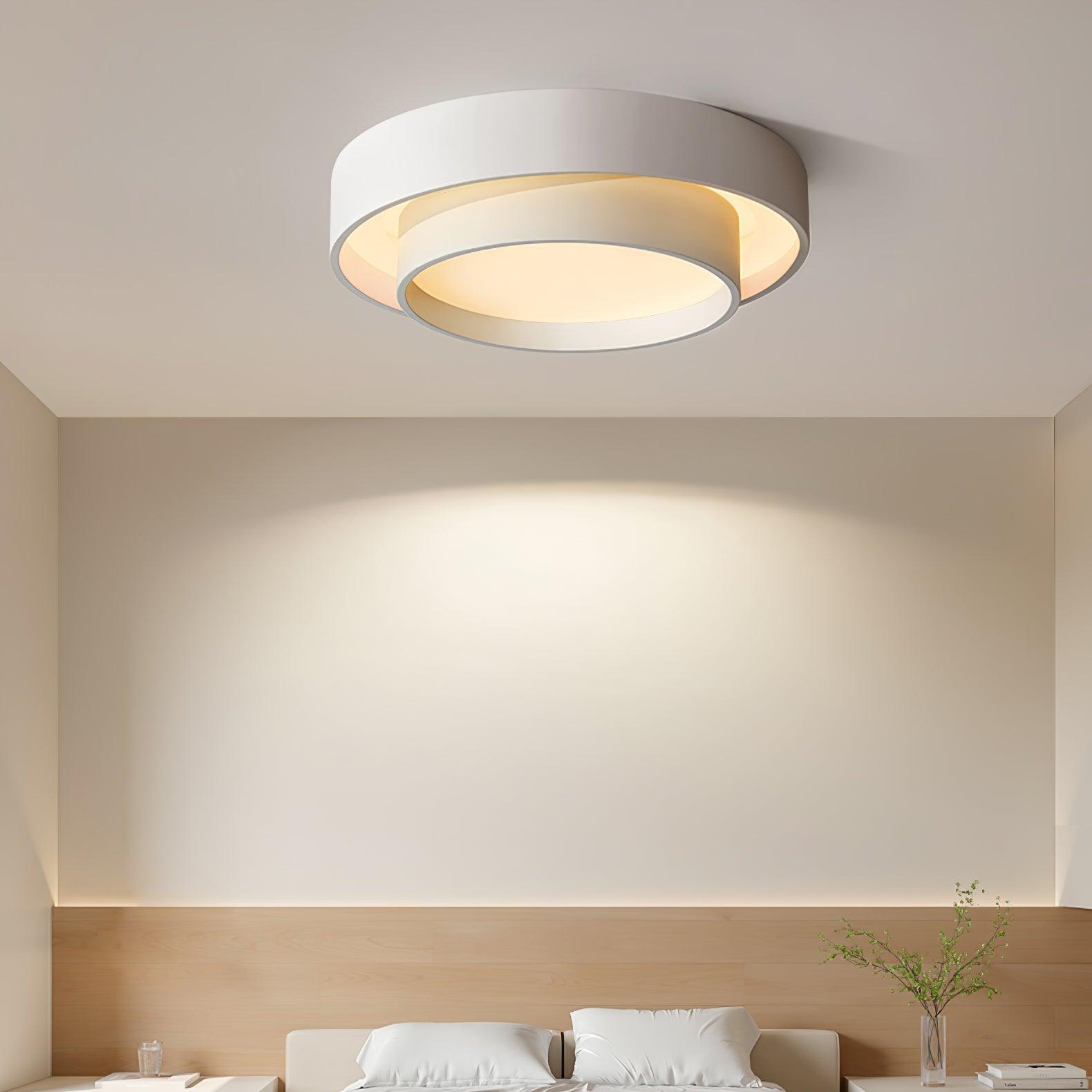 Modern Melody LED Flush Mount Ceiling Light Contemporary Cylindrical Lighting Fixture
