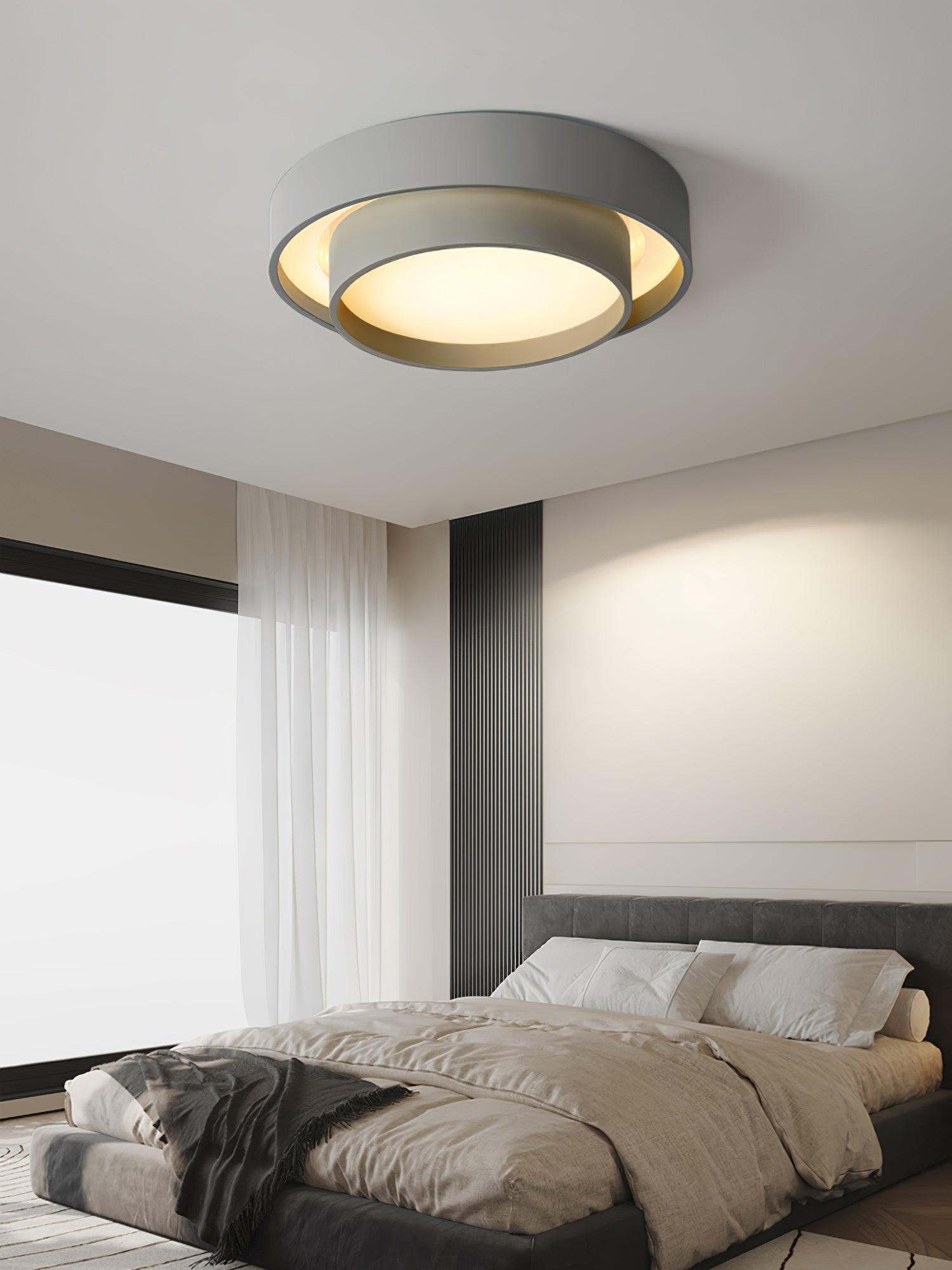Modern Melody LED Flush Mount Ceiling Light Contemporary Cylindrical Lighting Fixture