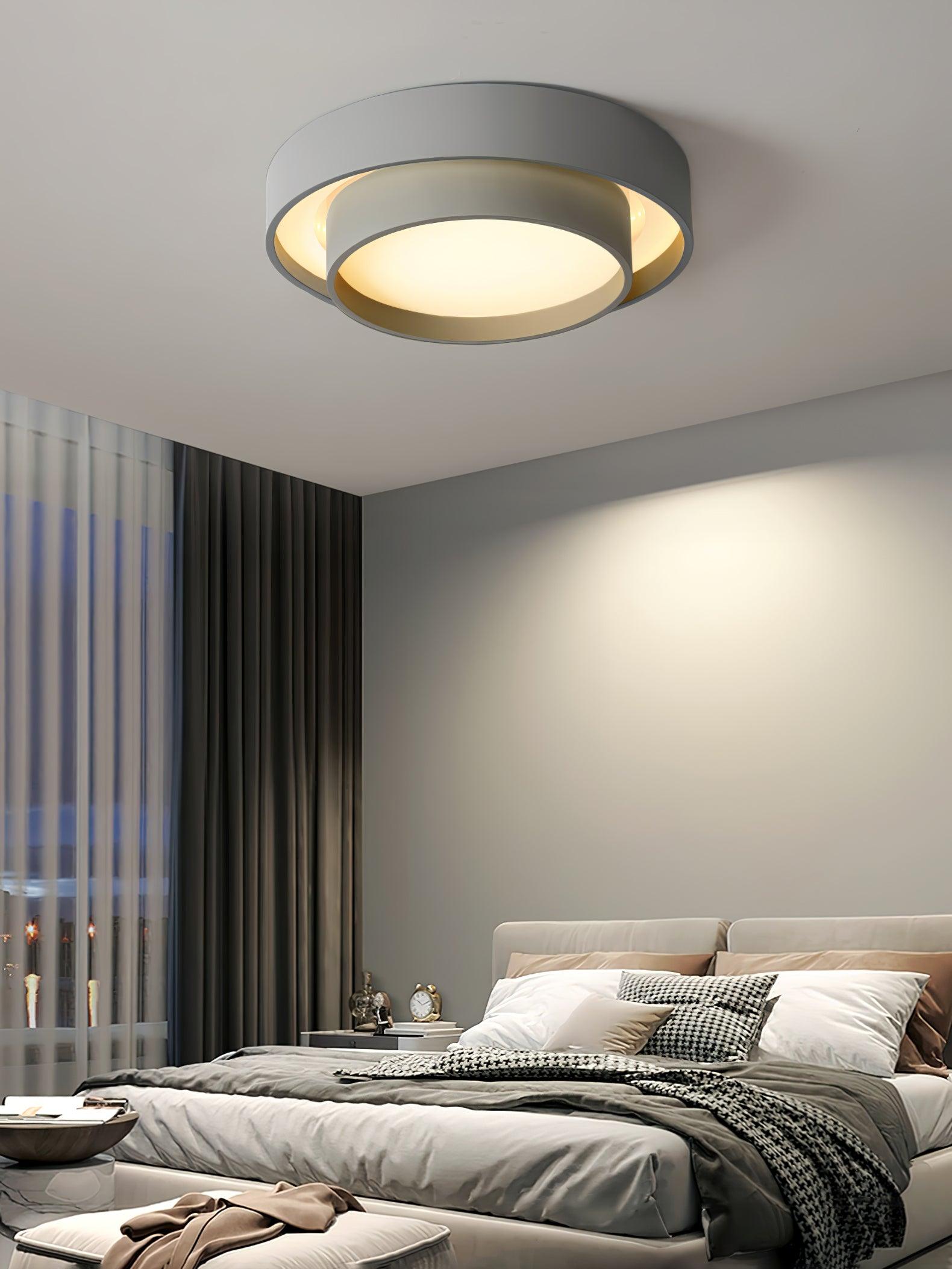 Modern Melody LED Flush Mount Ceiling Light Contemporary Cylindrical Lighting Fixture