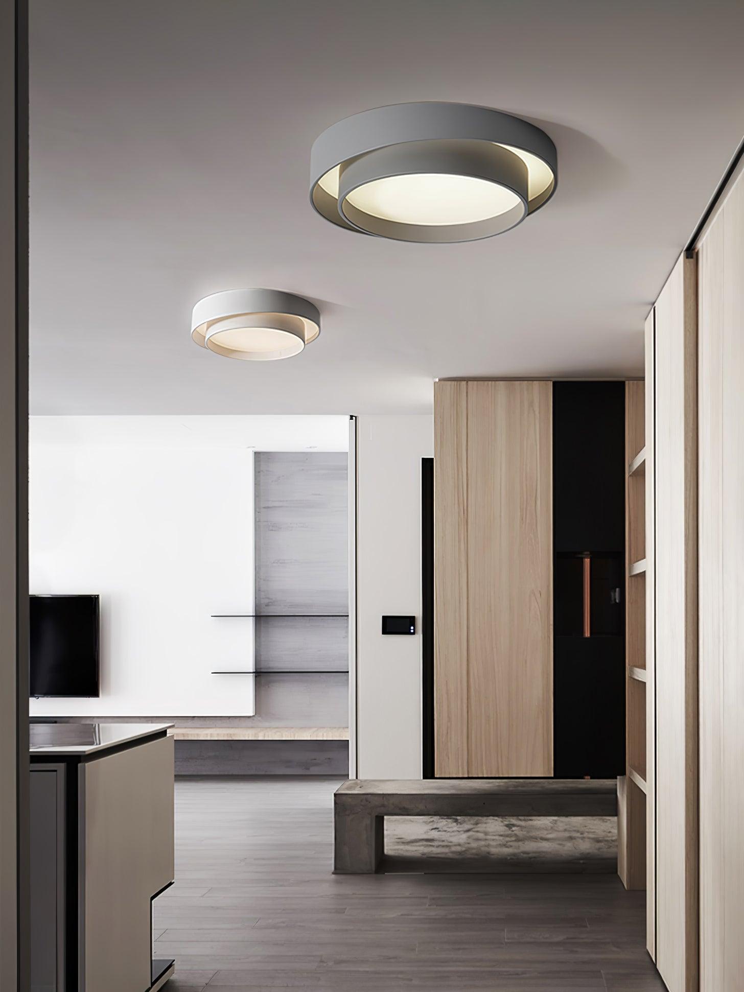 Modern Melody LED Flush Mount Ceiling Light Contemporary Cylindrical Lighting Fixture