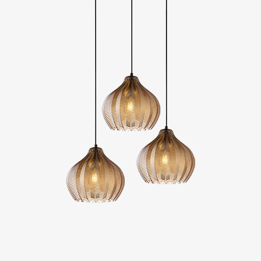 modern-ribbed-glass-pendant-light-with-melon-shade-for-dining-room