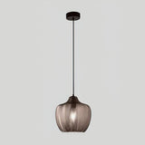 modern-ribbed-glass-pendant-light-with-melon-shade-for-dining-room