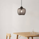 modern-ribbed-glass-pendant-light-with-melon-shade-for-dining-room