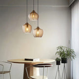 modern-ribbed-glass-pendant-light-with-melon-shade-for-dining-room