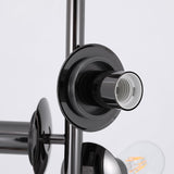 Decorative Melting Glass Column Floor Lamp Standing Light with Marble Base