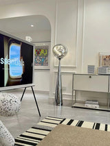 Modern Melt Glass Cone Floor Lamp Tall Decorative Standing Light