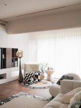 Modern Melt Glass Cone Floor Lamp Tall Decorative Standing Light