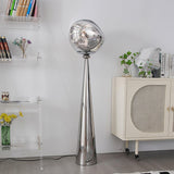 Modern Melt Glass Cone Floor Lamp Tall Decorative Standing Light