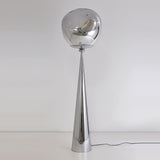 Modern Melt Glass Cone Floor Lamp Tall Decorative Standing Light