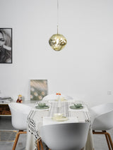 contemporary-melt-glass-style-lava-pendant-light-unique-mirror-finish-polycarbonate-hanging-lamp