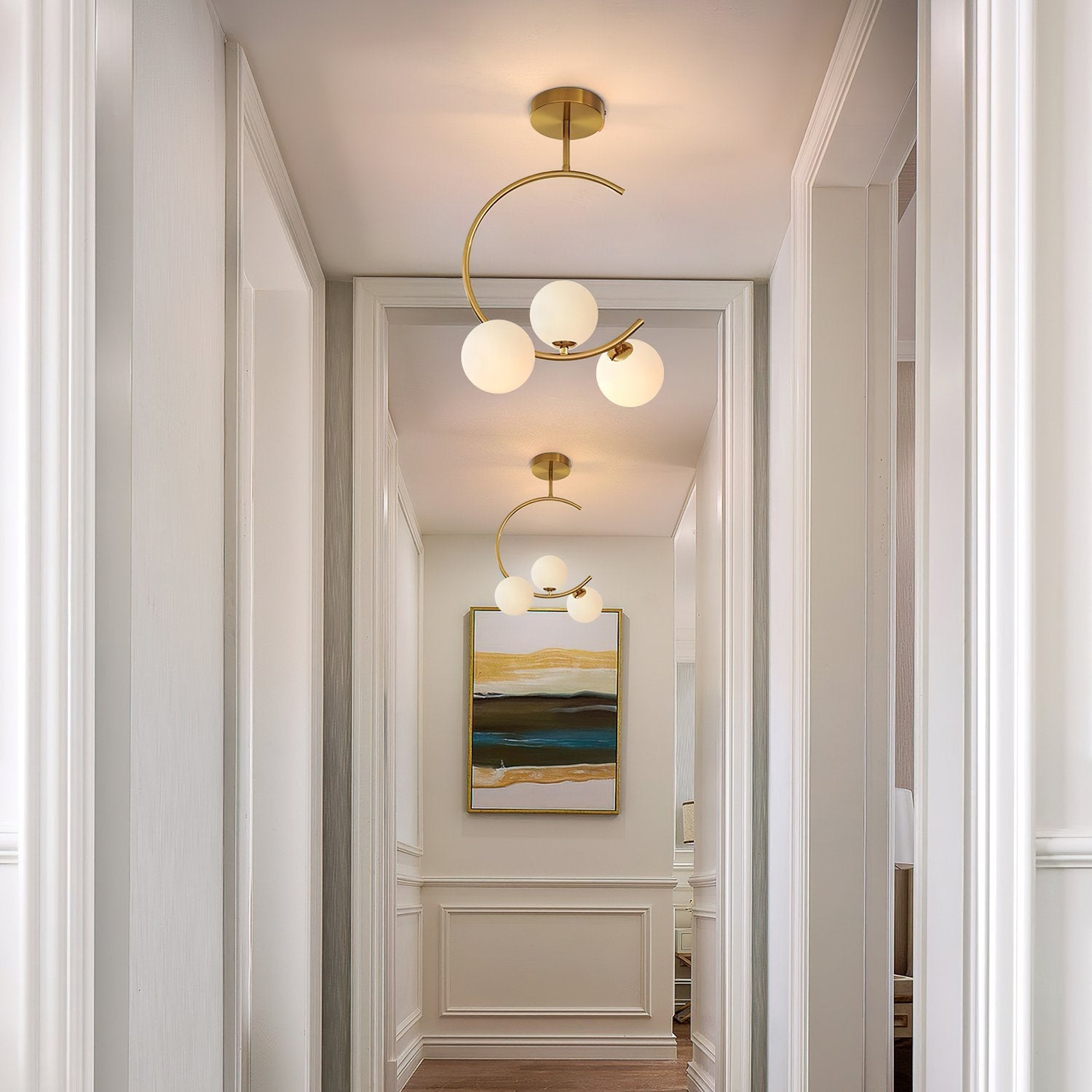 modern-meniscus-glass-globe-ceiling-lamp-artistic-sphere-semi-flush-mount-light-fixture