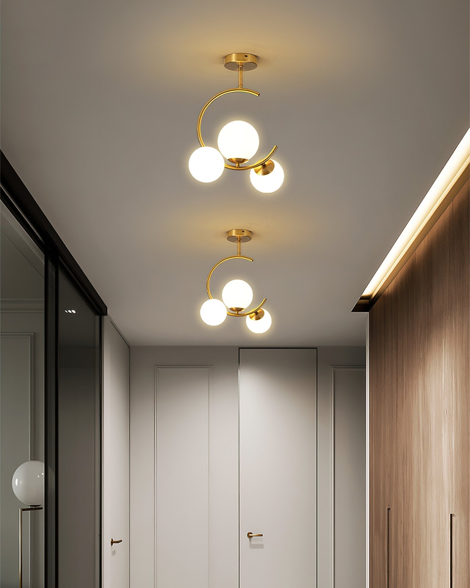 modern-meniscus-glass-globe-ceiling-lamp-artistic-sphere-semi-flush-mount-light-fixture