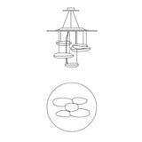 Modern Mercury Pebble LED Ceiling Lamp Sculptural Chrome Flush Mount Light Fixture