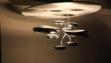 Modern Mercury Pebble LED Ceiling Lamp Sculptural Chrome Flush Mount Light Fixture