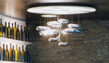 Modern Mercury Pebble LED Ceiling Lamp Sculptural Chrome Flush Mount Light Fixture