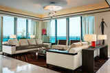 Modern Mercury Pebble LED Ceiling Lamp Sculptural Chrome Flush Mount Light Fixture