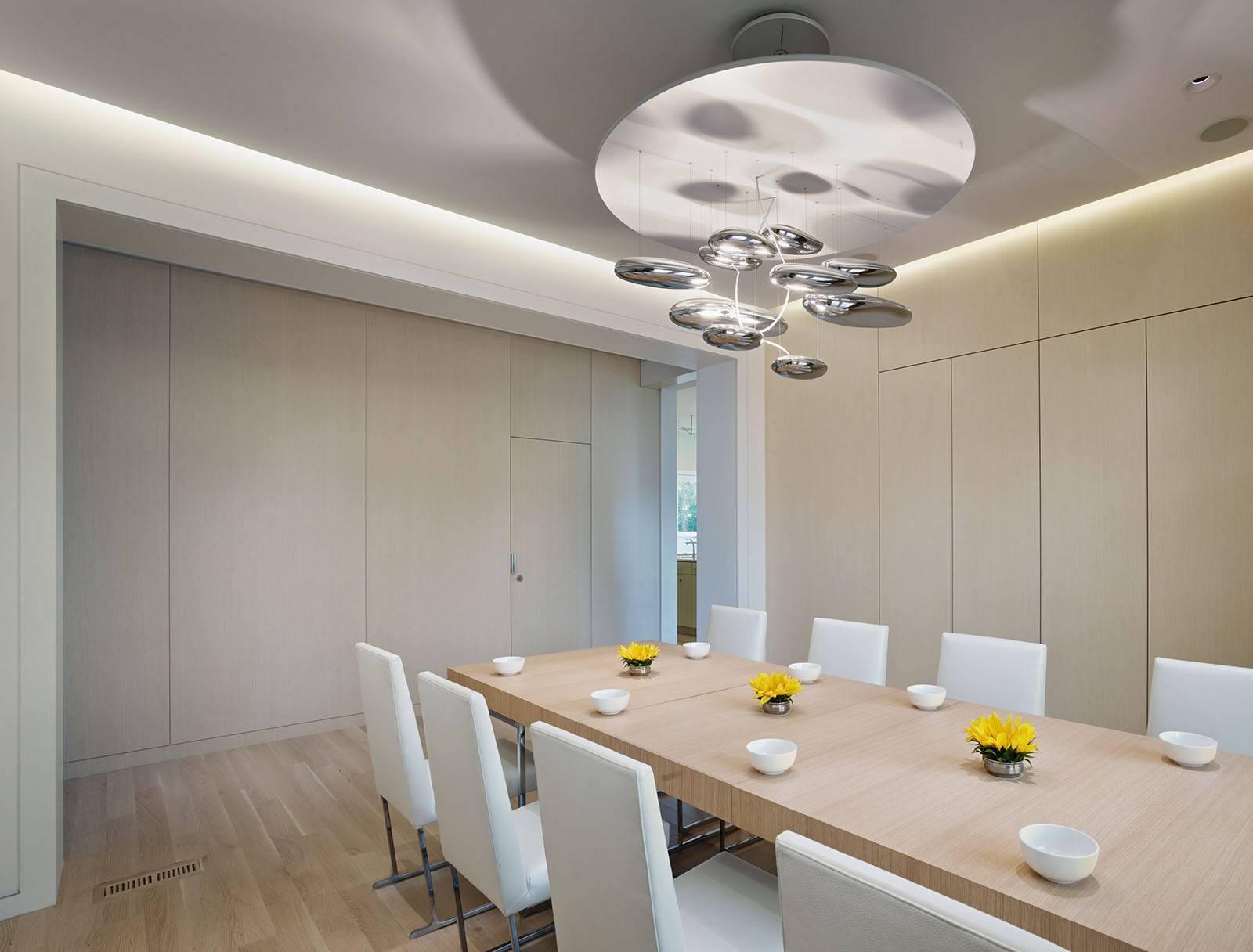 Modern Mercury Pebble LED Ceiling Lamp Sculptural Chrome Flush Mount Light Fixture