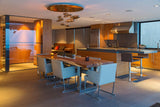 Modern Mercury Pebble LED Ceiling Lamp Sculptural Chrome Flush Mount Light Fixture